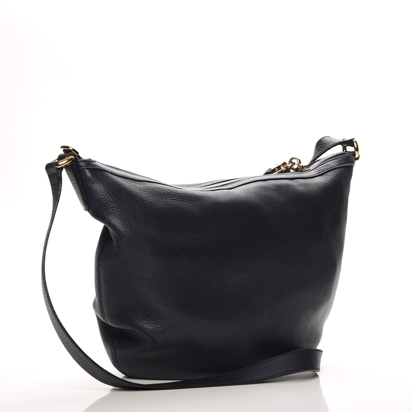 Pebbled Calfskin Medium Soho Hobo Blue