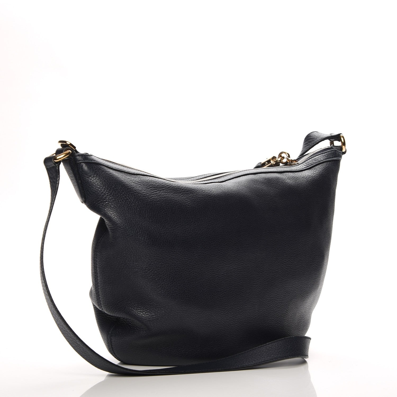 Gucci Pebbled Calfskin Medium Soho Hobo Blue 3 of 7