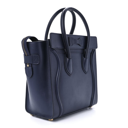 Celine Smooth Calfskin Micro Luggage Navy Blue 3 of 11