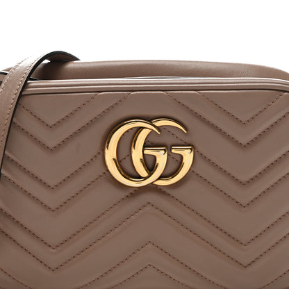 Gucci Calfskin Matelasse Small GG Marmont Chain Shoulder Bag Porcelain Rose 8 of 13