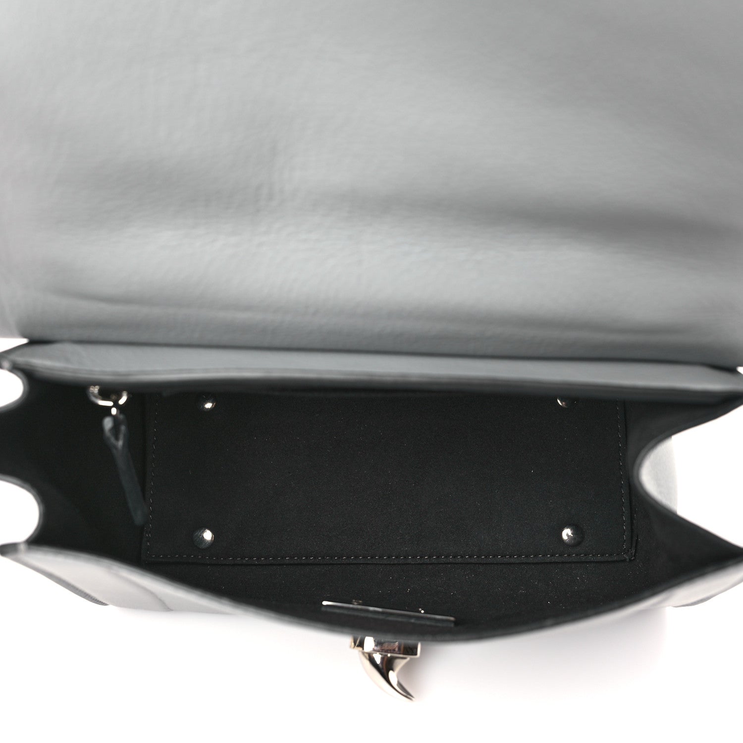 Givenchy Grained Calfskin Mini Shark Lock Satchel Grey 5 of 8