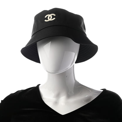 Chanel Cotton CC Bucket Hat M Black 2 of 7