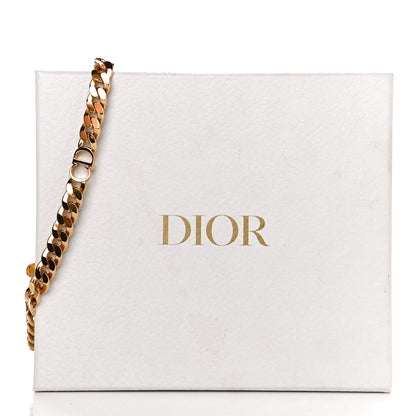 Christian Dior Metal Danseuse Etoile Chain Choker Necklace Gold 5 of 5