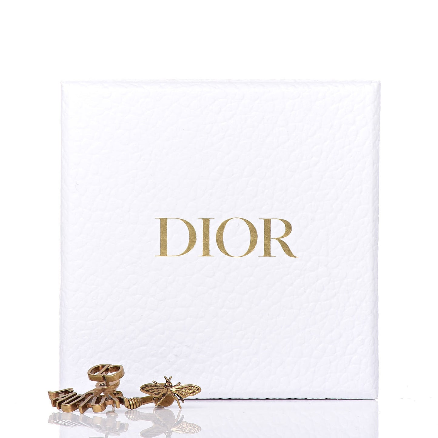 Metal J'Adior Earrings Aged Gold