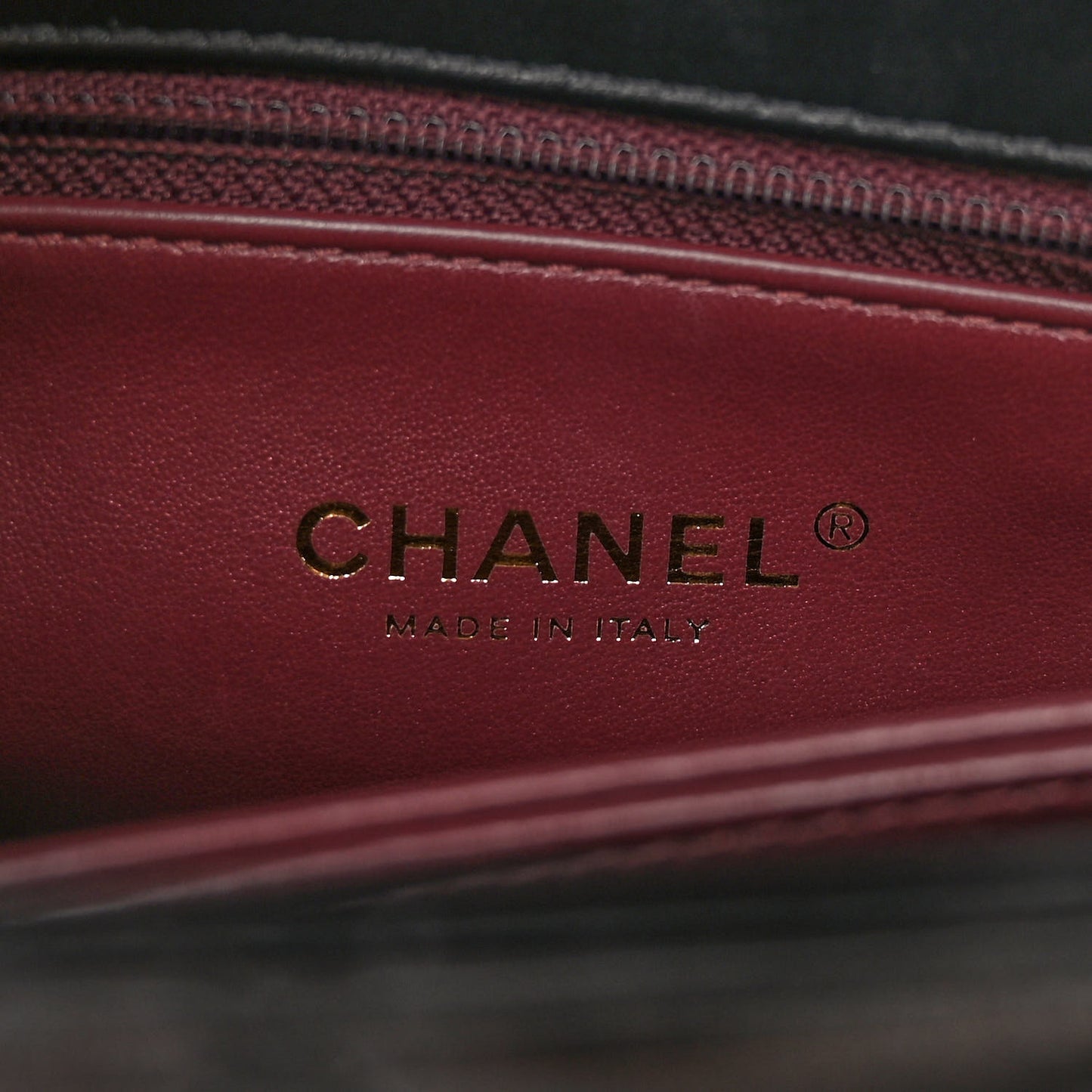 Calfskin Quilted Mini Logo Coco Handle Flap Black