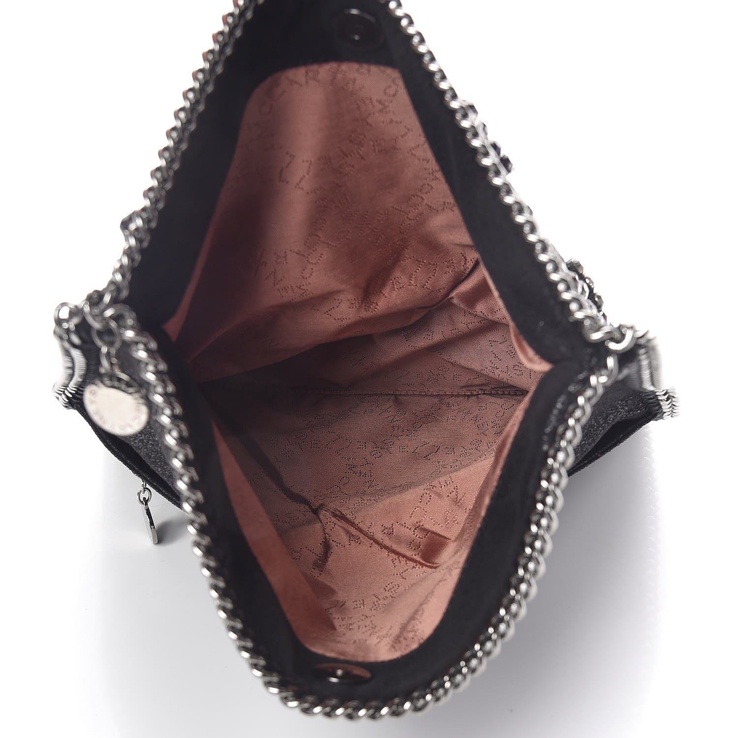 Stella McCartney Shaggy Deer Crystal Falabella Clutch Black 6 of 16