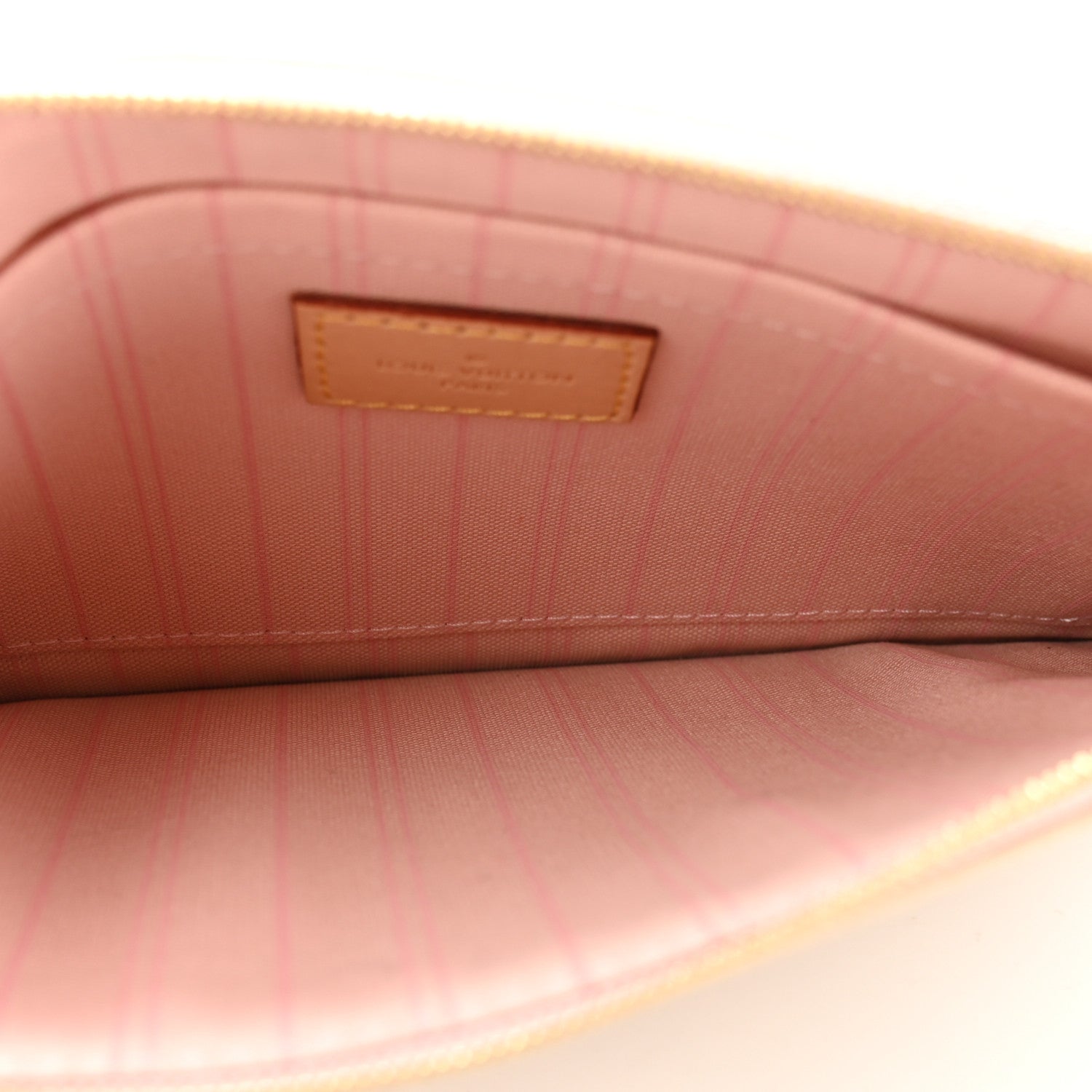Louis Vuitton Damier Azur Neverfull MM GM Pochette Rose Ballerine 5 of 9