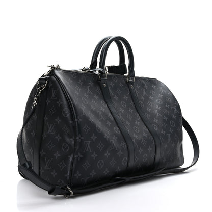 Louis Vuitton Monogram Eclipse Keepall Bandouliere 45 2 of 9