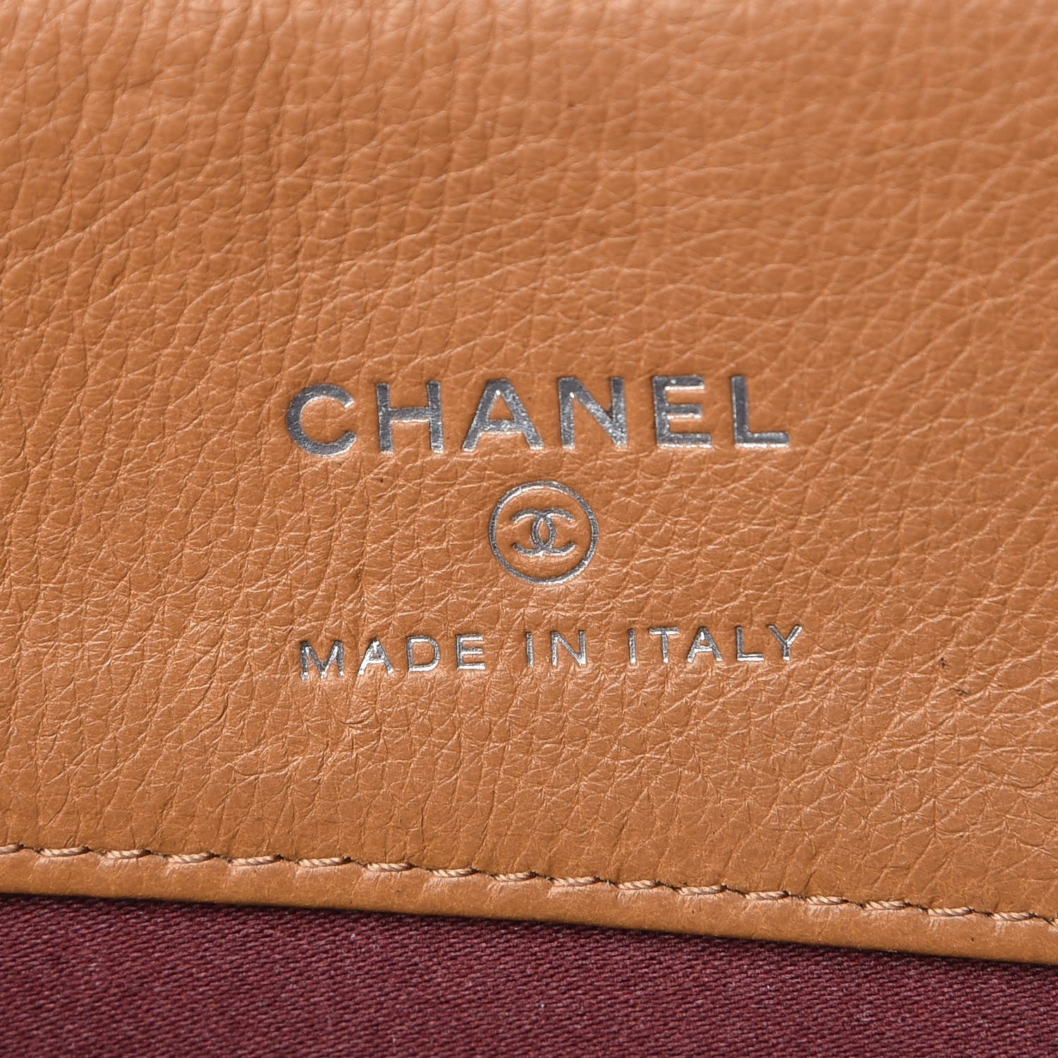 Chanel Calfskin Quilted CC Waiter Clutch Clutch With Chain Brown 11 of 14