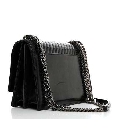 Saint Laurent Lambskin Mixed Quilted Medium Monogram Sunset Black 2 of 11