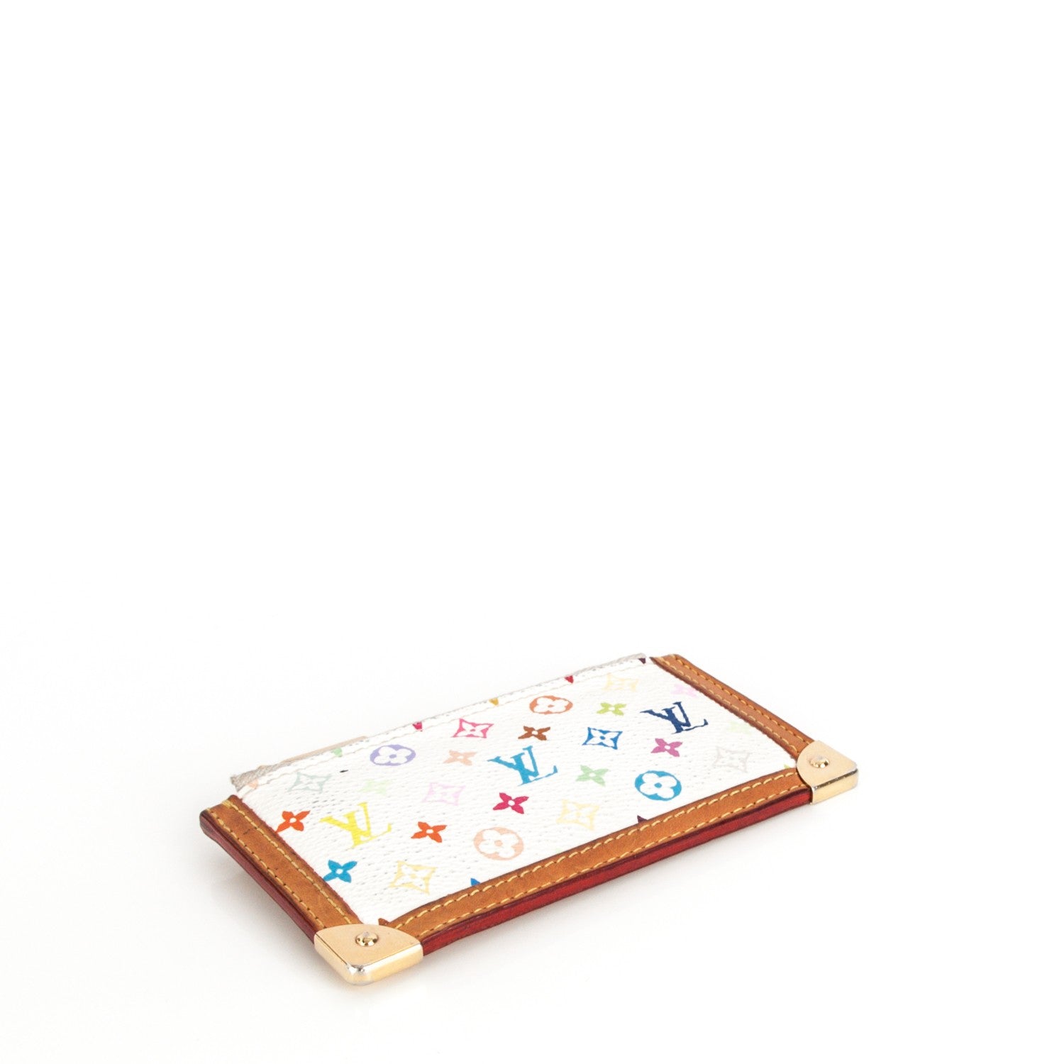 Louis Vuitton Monogram Multicolor Key Pouch White 4 of 6