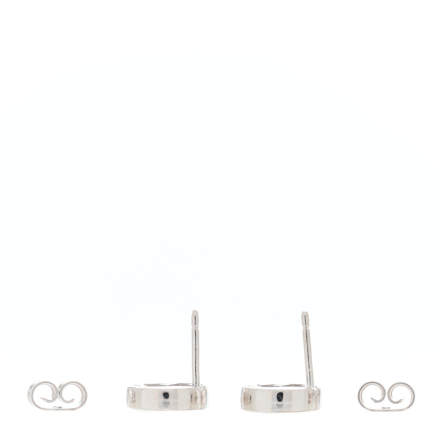 Sterling Silver Interlocking GG Stud Earrings