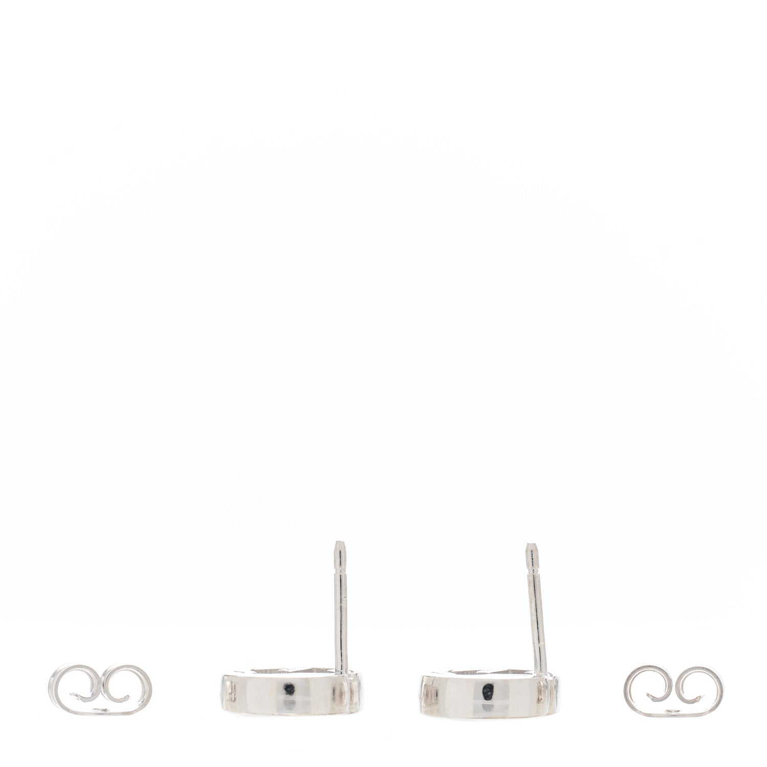 Gucci Sterling Silver Interlocking GG Stud Earrings 3 of 5