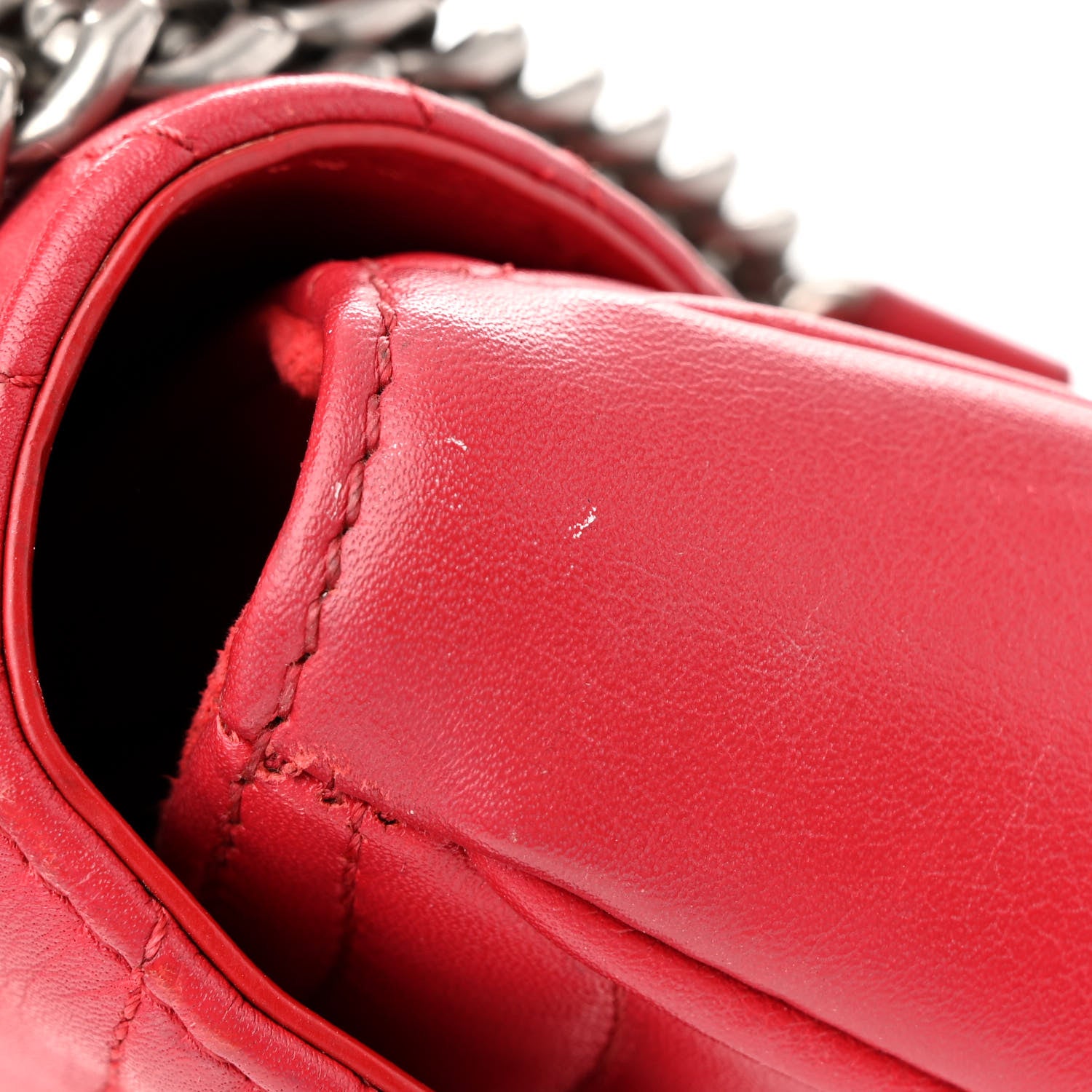 Louis Vuitton Calfskin Love Lock New Wave Chain PM Scarlet 17 of 20