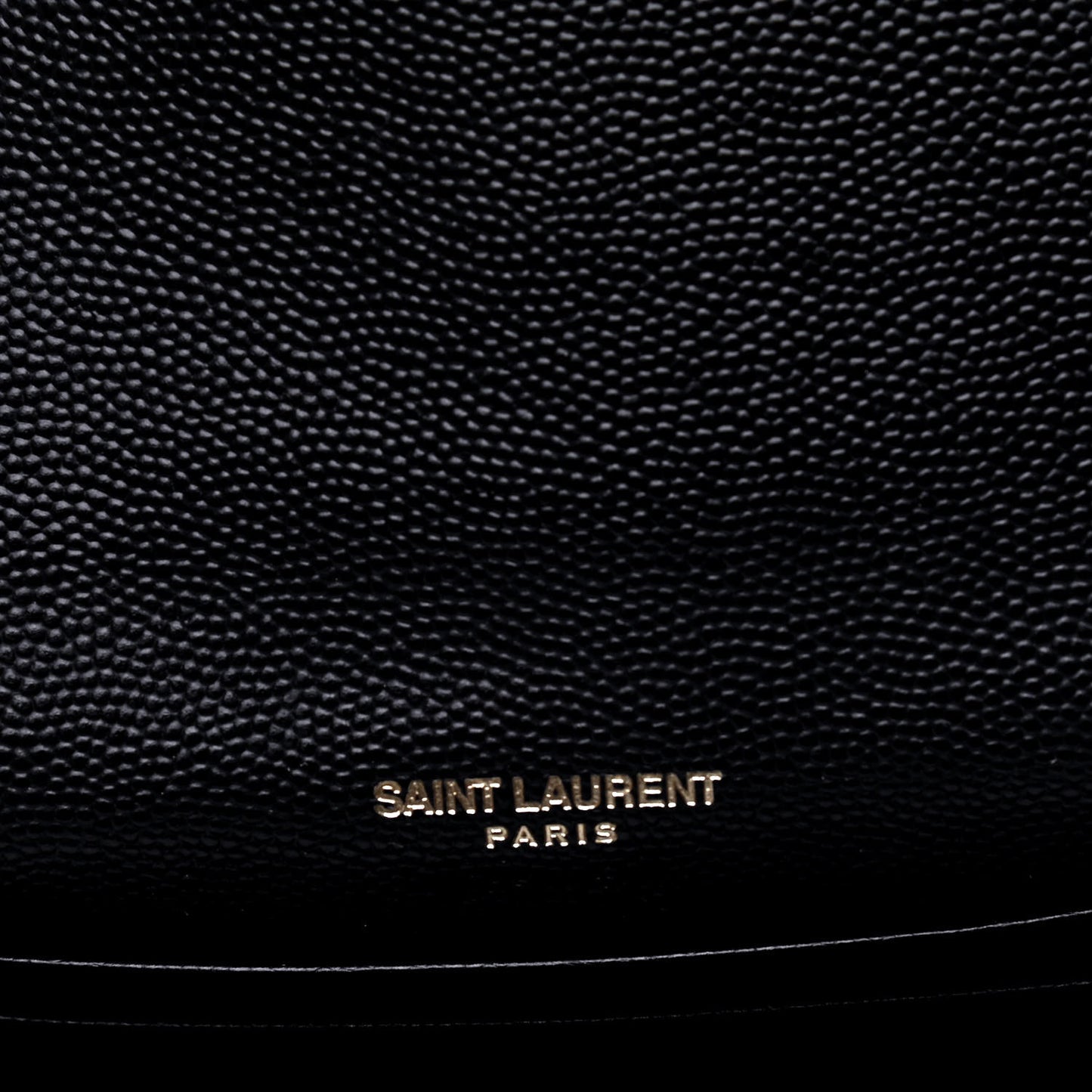 Grain De Poudre Matelasse Chevron Small Monogram Envelope Wallet Black