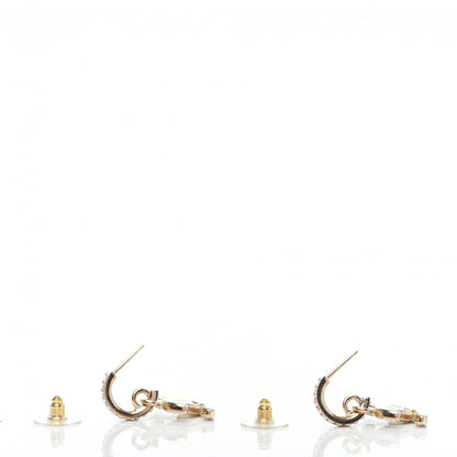 Chanel Pearl CC Hoop Drop Earring Gold 4 of 5