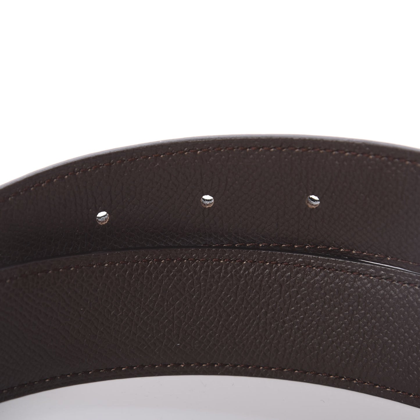Swift Epsom 32mm Enamel Quizz H Belt 90 Black Chocolate