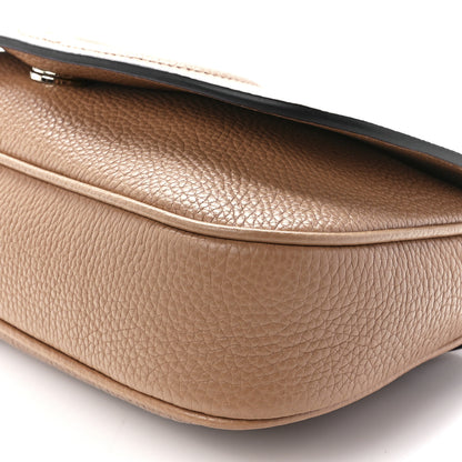 Gucci Pebbled Calfskin Medium Soho Flap Crossbody Camelia 11 of 11