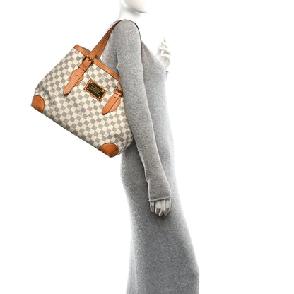 Louis Vuitton Damier Azur Hampstead MM 2 of 13