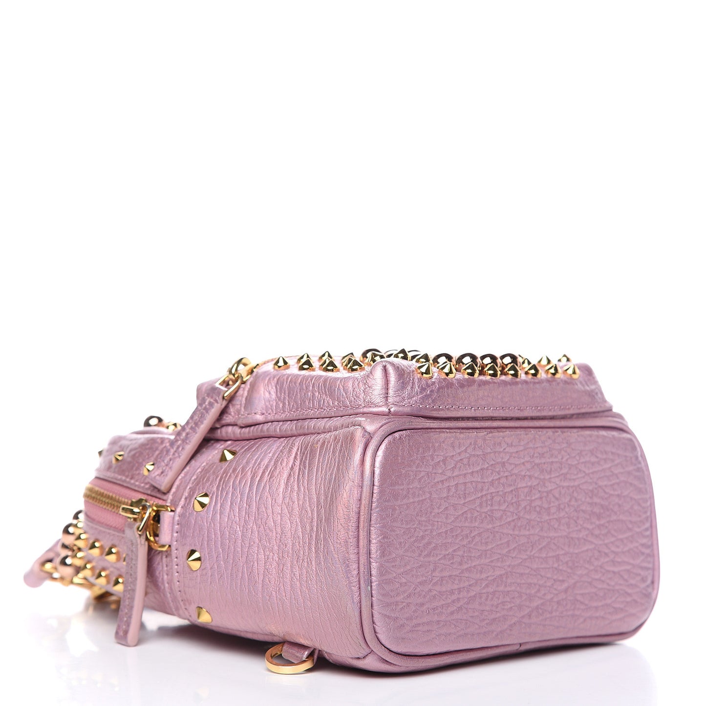 Calfskin Pearl Studs X-Mini Stark Bebe Boo Backpack Prism Pink