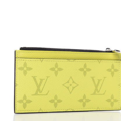 Louis Vuitton Monogram Taiga Coin Card Holder Yellow 4 of 9
