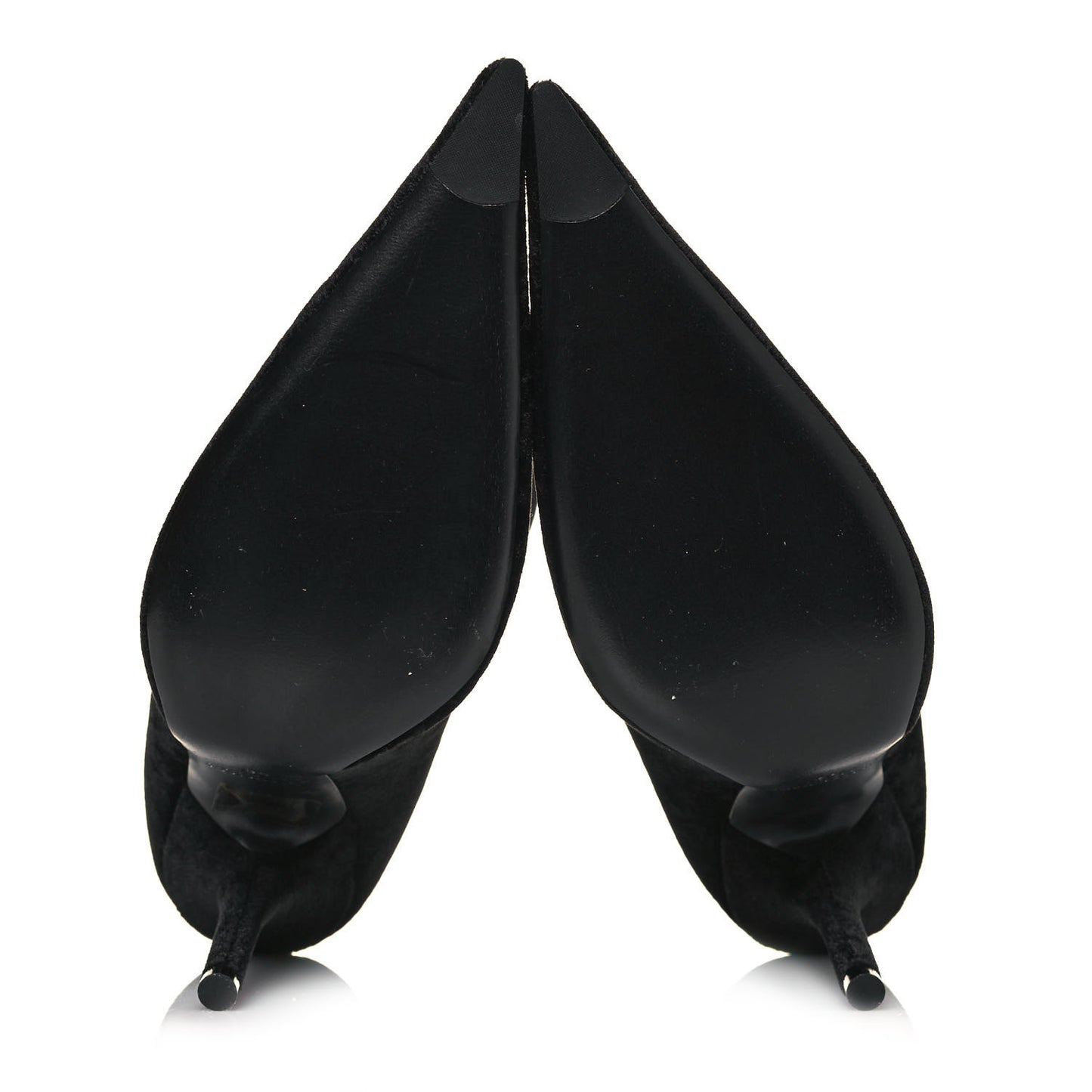 Velvet Spandex Extreme Pointed Toe Knife Ankle Boots 38 Black