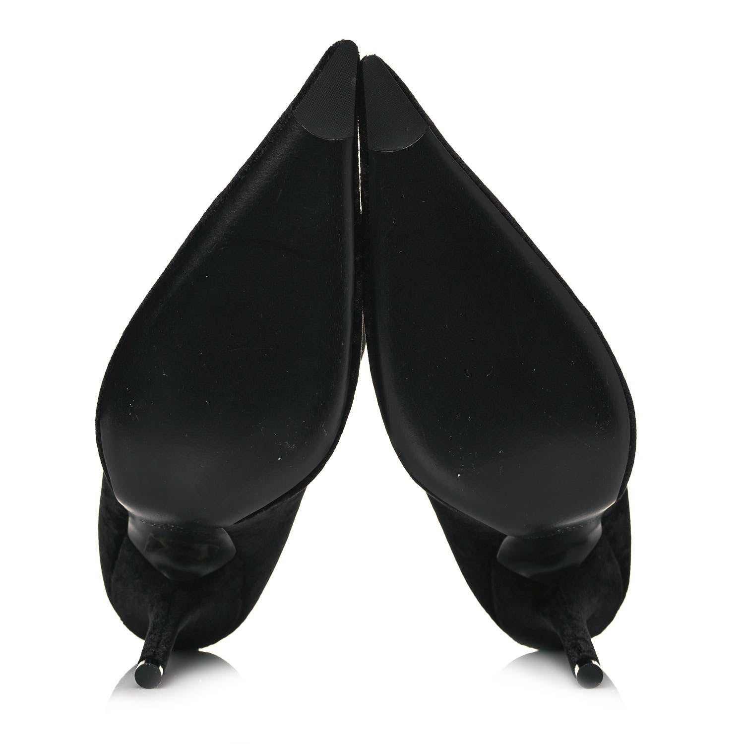 Balenciaga Velvet Spandex Extreme Pointed Toe Knife Ankle Boots 38 Black 5 of 6
