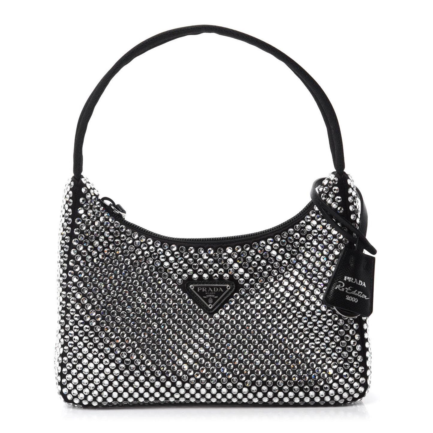 Satin Crystal Mini Re-Edition 2000 Bag Cristal