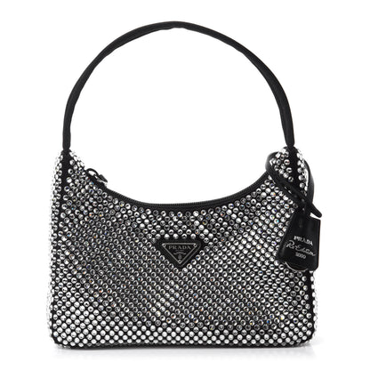 Prada Satin Crystal Mini Re-Edition 2000 Bag Cristal 1 of 11