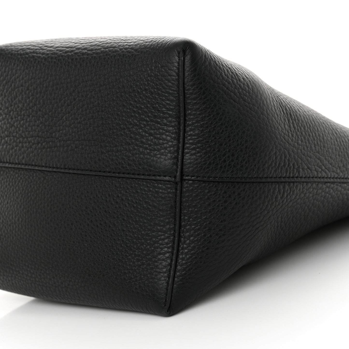 Grained Calfskin Medium N/S Park Tote Black