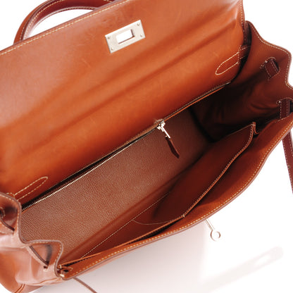 Hermes Natural Barenia Kelly Retourne 35 Fauve 13 of 23