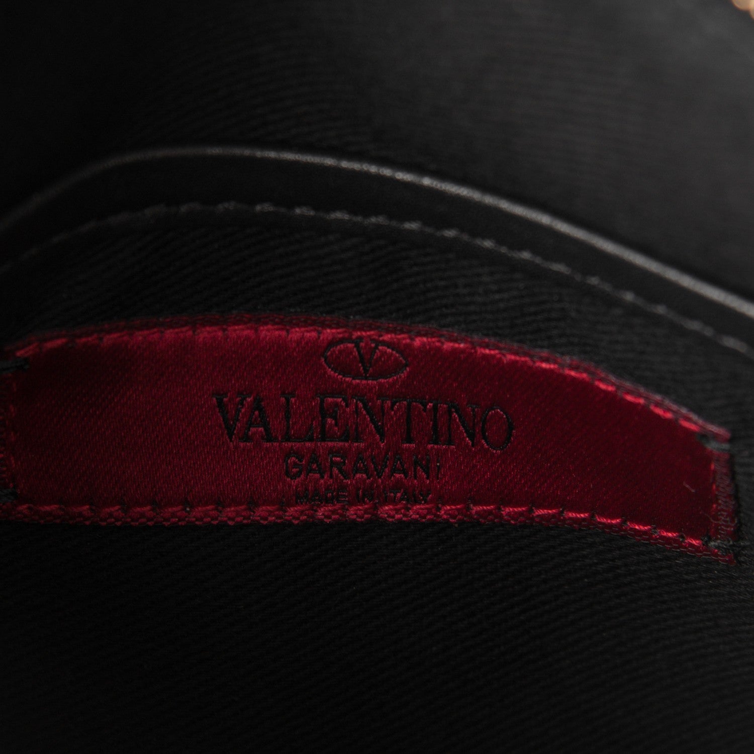 Valentino Garavani Vitello Rockstud Triple Zip Crossbody Bag Black 6 of 6