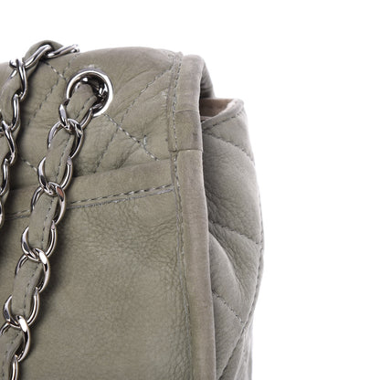 Chanel Ultra Soft Suede Calfskin Large Natural Beauty Flap Khaki 10 of 10