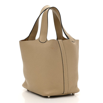 Hermes Taurillon Clemence Picotin Lock 18 PM Trench 4 of 12