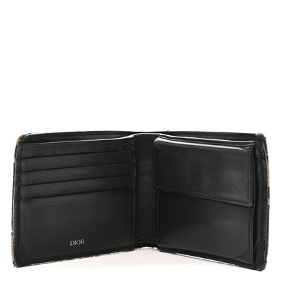 Christian Dior Oblique Bi-Fold Wallet Blue 5 of 12