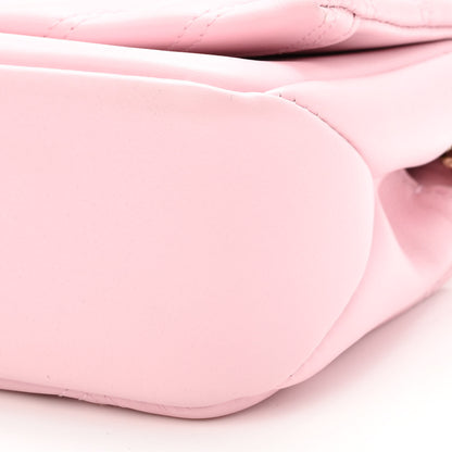 Bulgari Calfskin Matelasse Serpenti Cabochon Shoulder Bag Pink 8 of 9