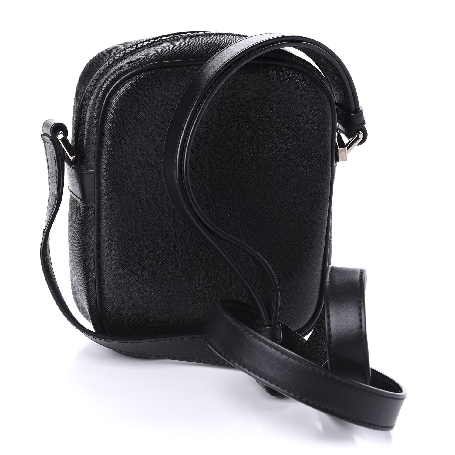 Versace Saffiano Small Medusa Messenger Bag Black 3 of 9