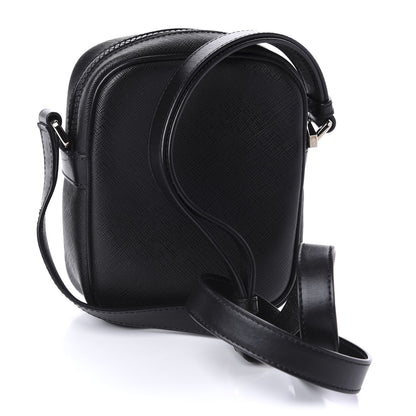 Versace Saffiano Small Medusa Messenger Bag Black 3 of 9