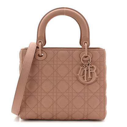 Christian Dior Ultra Matte Calfskin Cannage Medium Lady Dior Beige 1 of 11