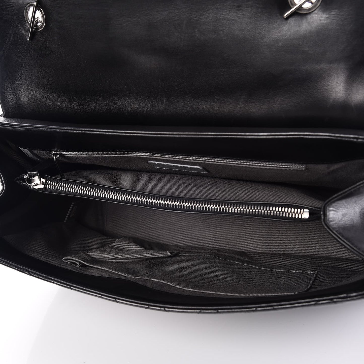 Lambskin Quilted Large Antik Boy Flap Black
