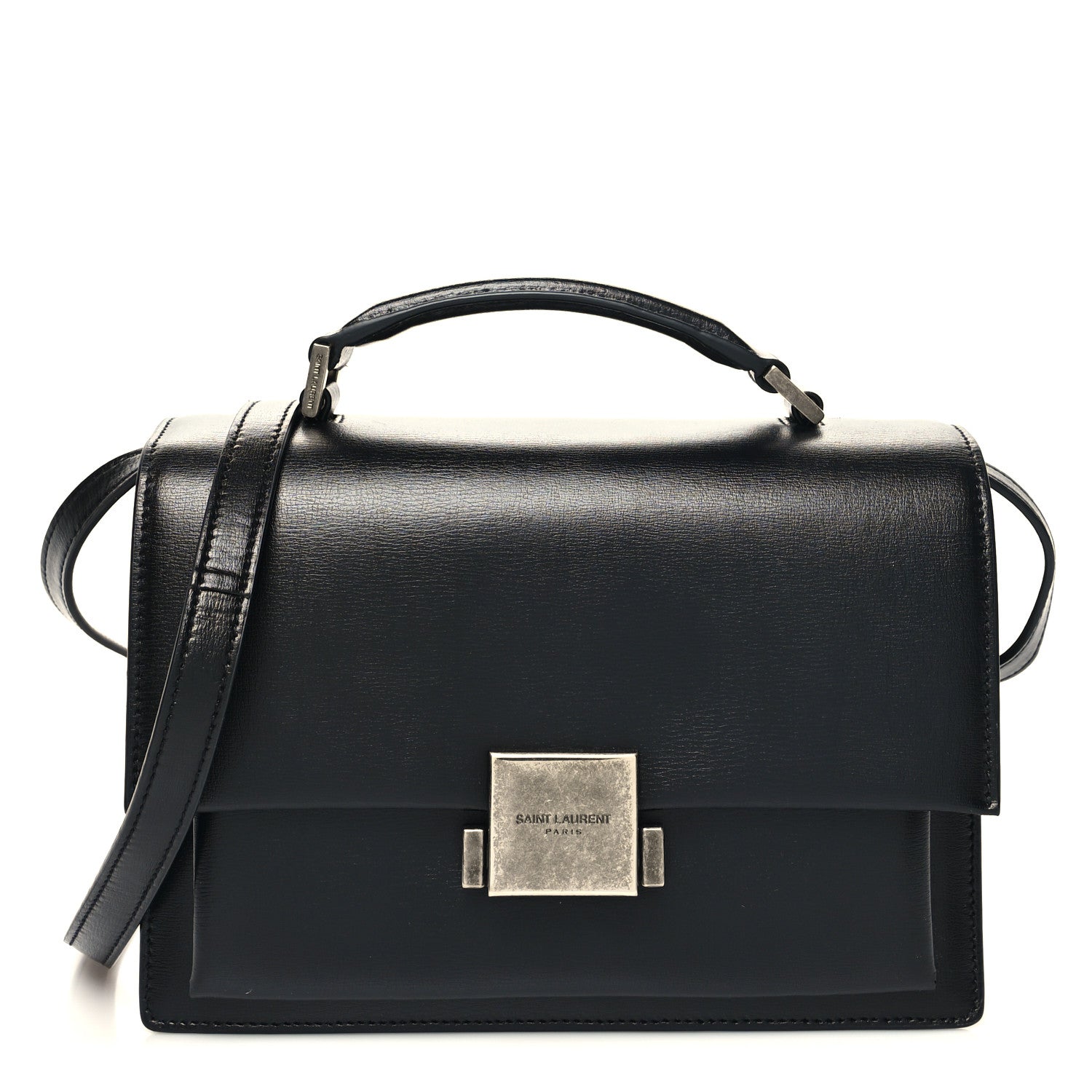Saint Laurent Calfskin Medium Bellechasse Satchel Black 1 of 12