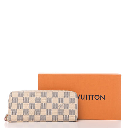 Louis Vuitton Damier Azur Clemence Wallet Rose Ballerine 6 of 6