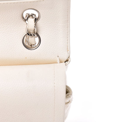 Chanel Caviar Quilted Medium Double Flap White 20 of 29