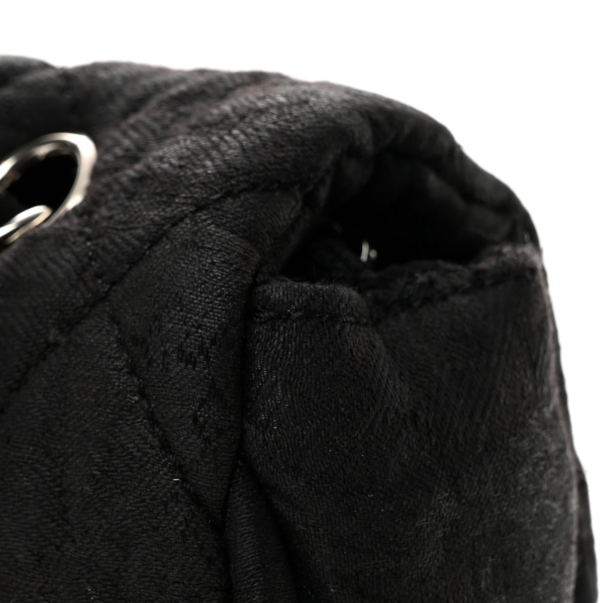 Chanel Coated Canvas Quilted Le Marais Flap Black 13 of 14