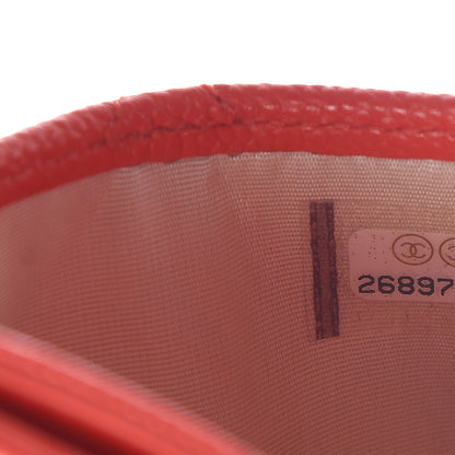 Chanel Caviar Quilted Card Holder Red 8 of 9
