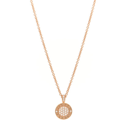 Bulgari 18K Rose Gold Diamond Green Jade BVLGARI BVLGARI Pendant Necklace 1 of 5