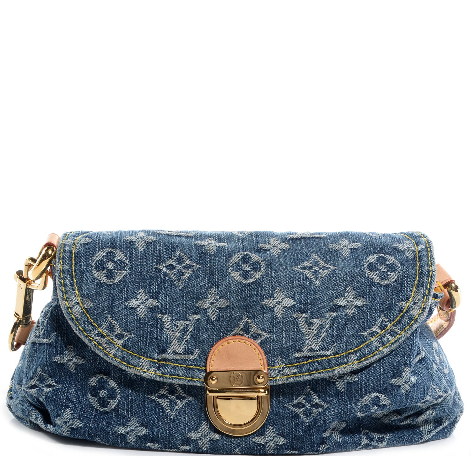 Louis Vuitton Monogram Denim Mini Pleaty Blue 1 of 7