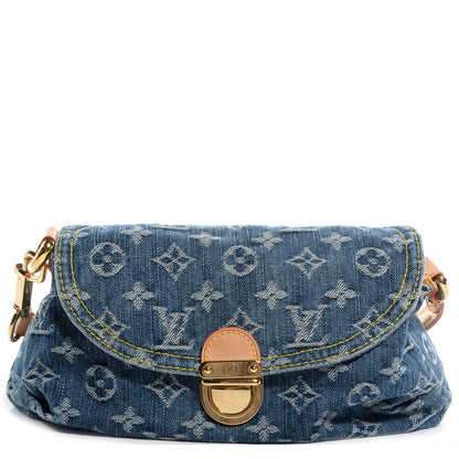 Louis Vuitton Monogram Denim Mini Pleaty Blue 1 of 7