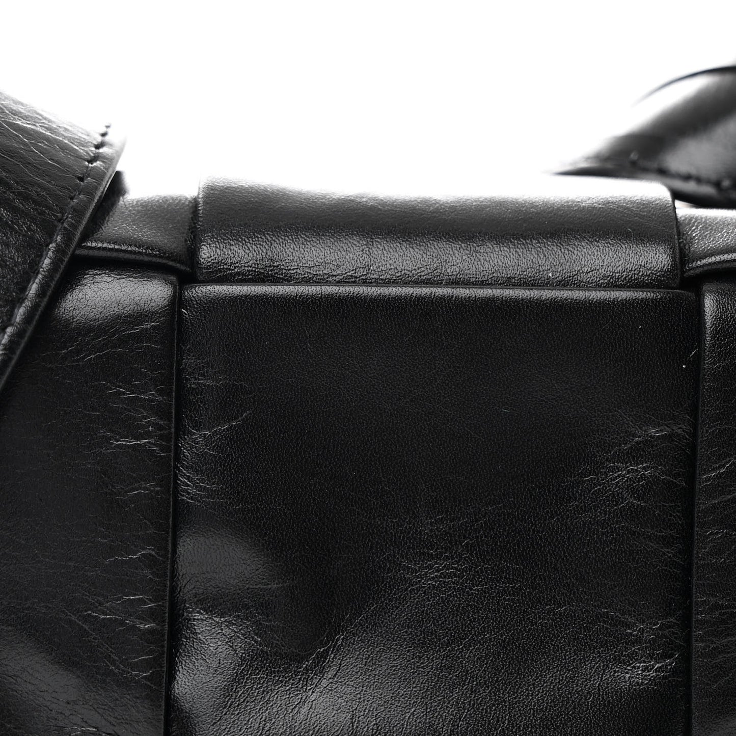 Lambskin Maxi Intreccio Candy Cassette Crossbody Bag Black