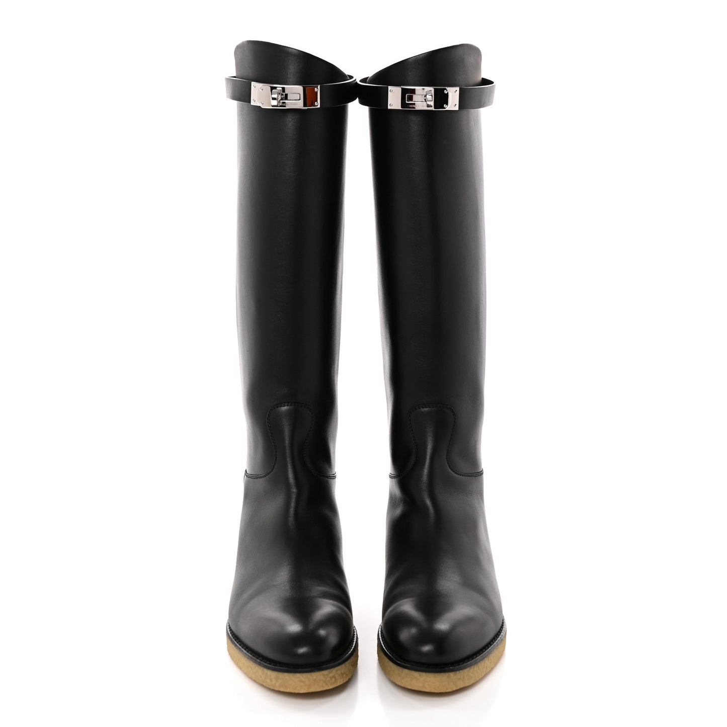 Calfskin Faustine Boots 37 Black
